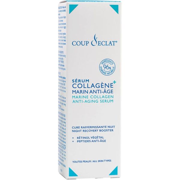 Coup d'Éclat Sérum Collagène+ Marin Anti-Âge 30 ml – Cure anti-âge raffermissante intensive