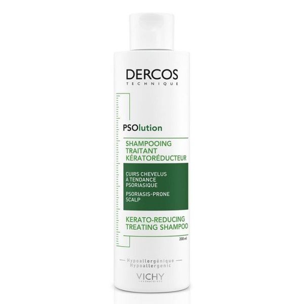 Vichy Dercos PSOlution Shampoing Traitant Kératoréducteur - 200 ml - Cuirs Chevelus Psoriasique