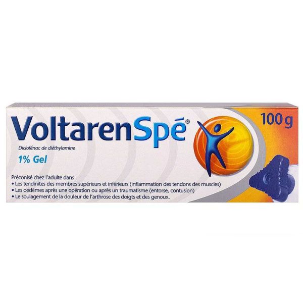 VoltarenSpé 1% Tube de 100g - Diclofénac - Tendinites, entorses, contusions