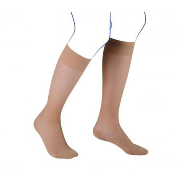 Thuasne Venoflex Incognito Absolu - Chaussettes de Contention - Taille 1 - Normal - Naturel