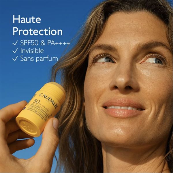 Caudalie Vinosun Protect Stick Invisible Haute Protection SPF50 15g – Protection solaire nomade