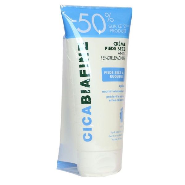 Crème anti-fendillements pieds secs 2x100ml