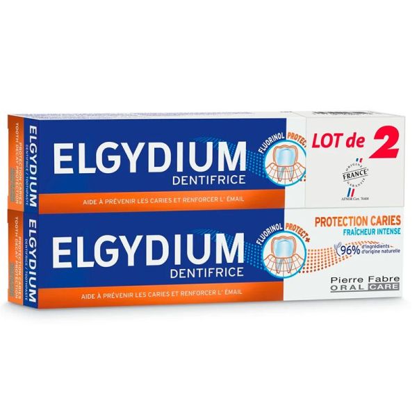 Elgydium Dentifrice Protection Caries - 2x75ml - Protection efficace contre les caries