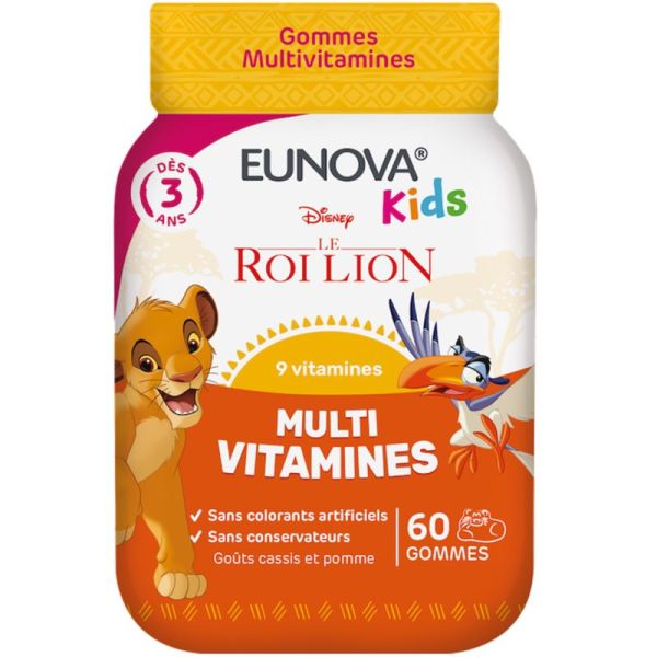 EG Labo Eunova Kids Multivitamines - 50 gummies - Énergie, vitalité et protection au quotidien