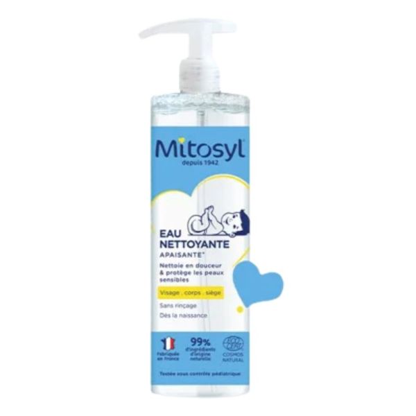 Mitosyl Eau Nettoyante Apaisante 500 ml - Nettoie et apaise la peau