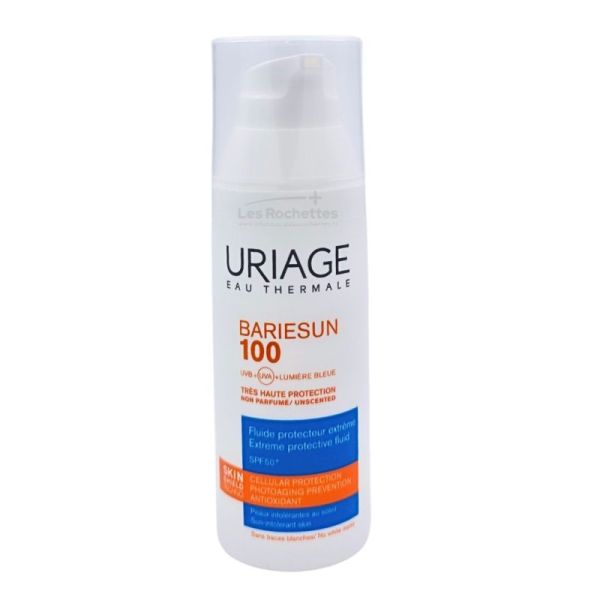 Uriage Bariésun 100 Fluide Protecteur Extrême SPF 50+ 50ml – Très haute protection peaux intolérantes