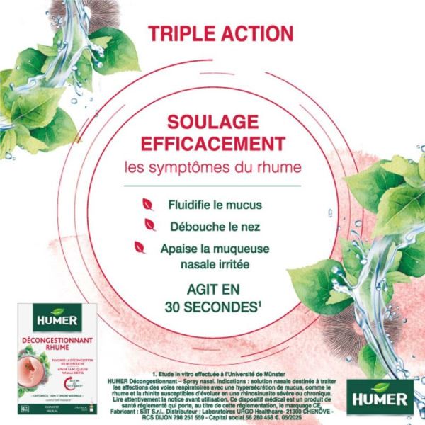 Humer Décongestionnant Rhume 20 ml