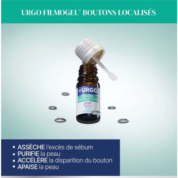 Urgo Filmogel Boutons Localisés 3,25ml – Stop boutons et invisibilité