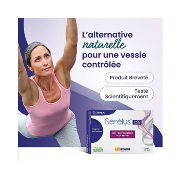 Sérélys INCO CONTROL 30 gélules – confort urinaire et contrôle de la vessie