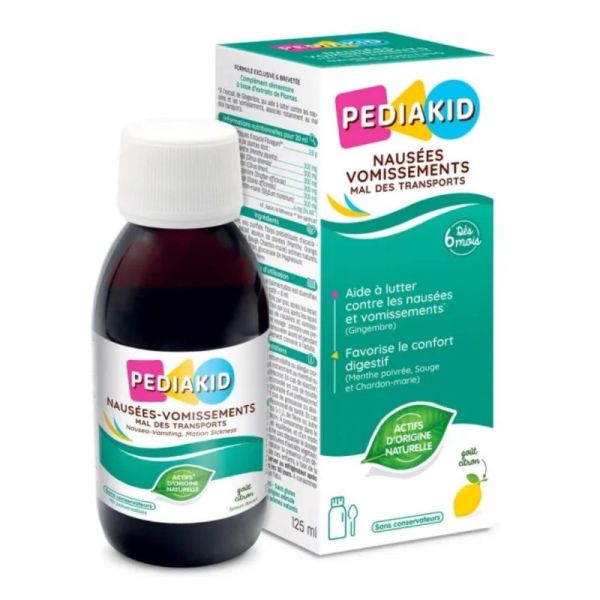 Pédiakid Nausées-Vomissements Mal des transports 125 ml – Confort digestif