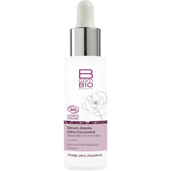 BcomBIO Sérum Absolu Ultra Concentré Bio - 30 ml - Répare, repulpe et corrige les signes de l’âge