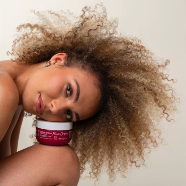 Luxéol Crème de Soin Frisés & Crépus Pot 250 ml - Nourrit au quotidien, redéfinit les boucles et protège contre les frisottis sans rinçage