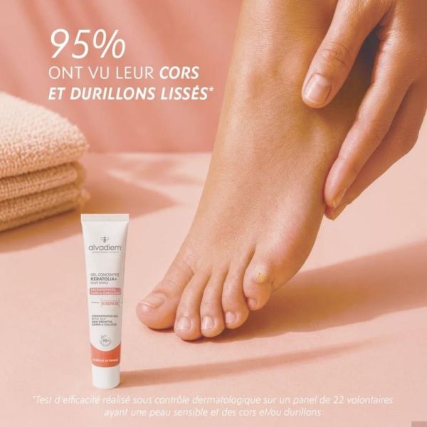 Alvadiem Gel Concentré Keratolia+ 10 ml - Soin exfoliant zones épaissies