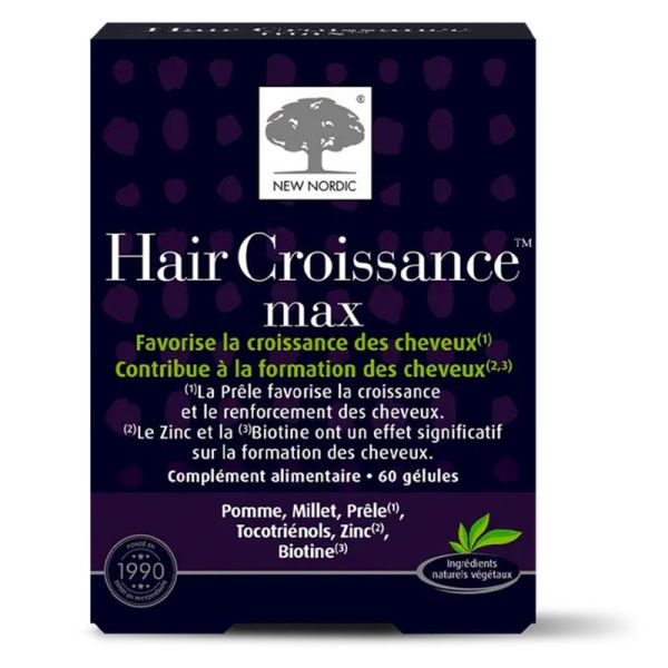 New Nordic Hair Croissance Max - Relance la Pousse des Cheveux - 60 Gélules