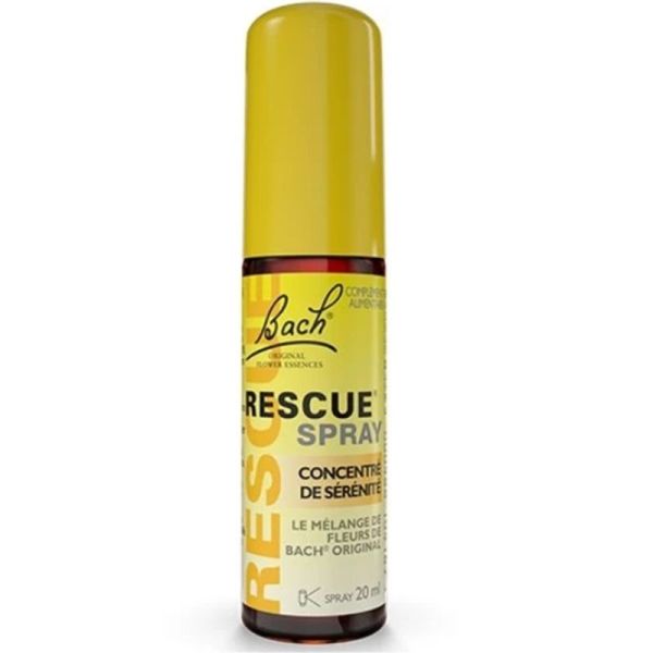 Fleurs de Bach Rescue Original Spray Concentré de Sérénité 20ml – Calme et urgences émotionnelles