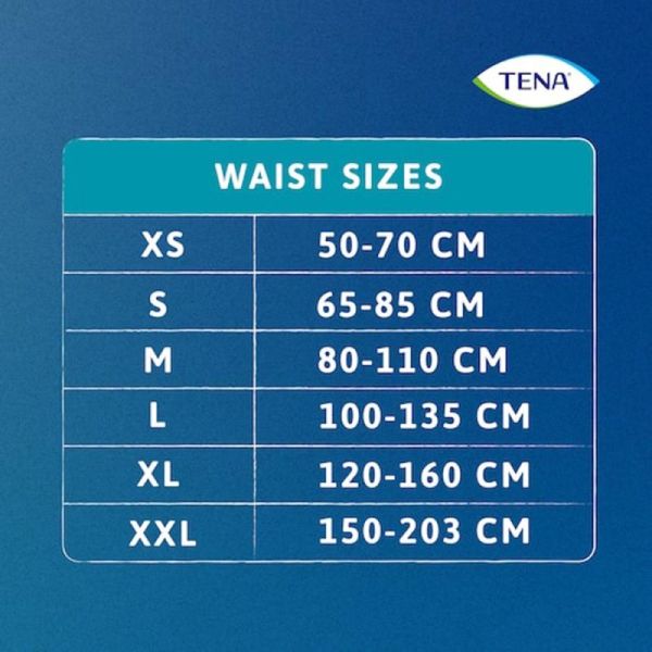 TENA ProSkin Pants Plus - Taille XS - 14 Protections - Fuites Urinaires Modérées à Fortes