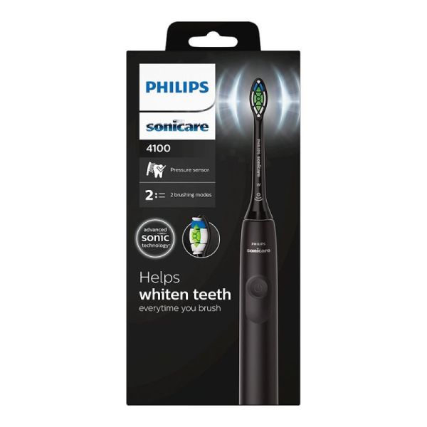 Philips Sonicare 4100 Series Brosse à Dents Électrique Noire HX3681/54 – Hygiène Bucco-Dentaire Renforcée