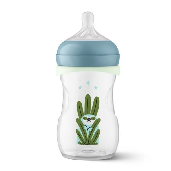 Philips Avent Natural Response Nighttime Biberon Phosphorescent 260ml - 3 à 6 mois avec tétine à débit moyen