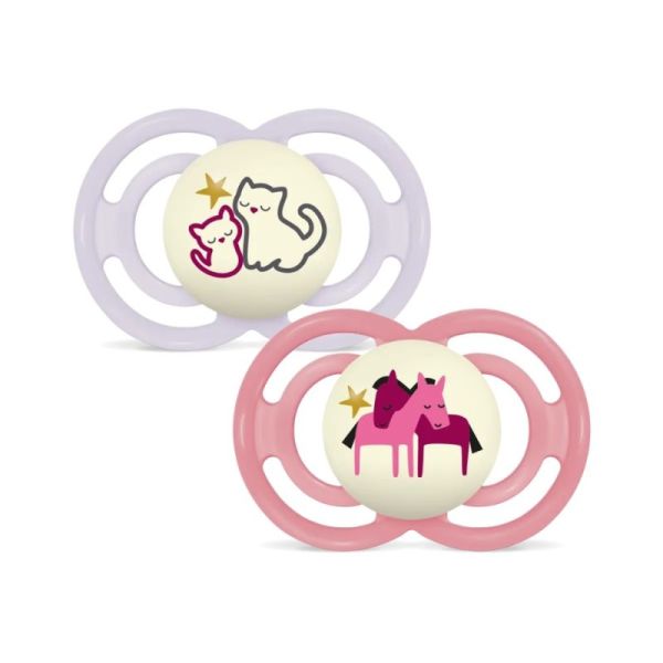 Mam Perfect Nuit 2 Sucettes Animaux - 6 mois et +