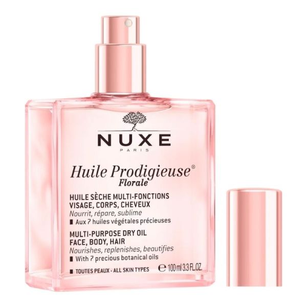 Nuxe Huile Prodigieuse Florale Multifonctions 100ml - Nourrit, protège et révèle l’éclat de la peau