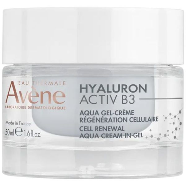 Avène Hyaluron Activ B3  Aqua Gel-Crème Régénération Cellulaire - 50ml - Repulpe, régénère et illumine