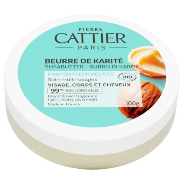 Cattier Beurre De Karité Parfum Fleur Des Îles Bio 100g – Nutrition et évasion