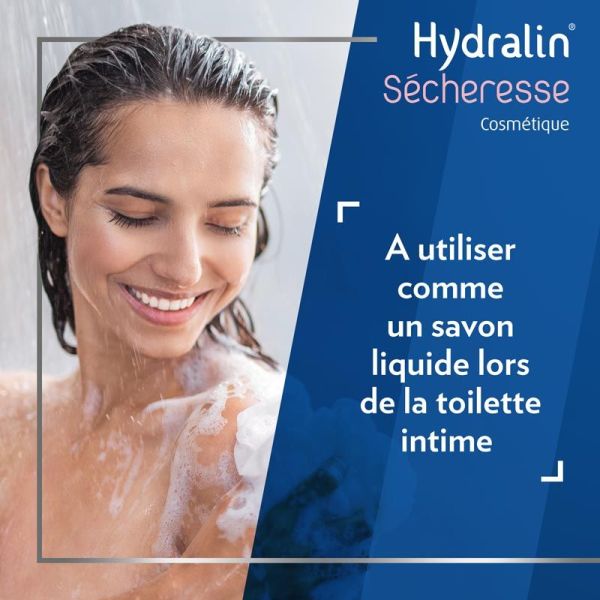 Hydralin Soin Lavant Intime Sécheresse - 200 ml - Hydrate et préserve l'équilibre intime