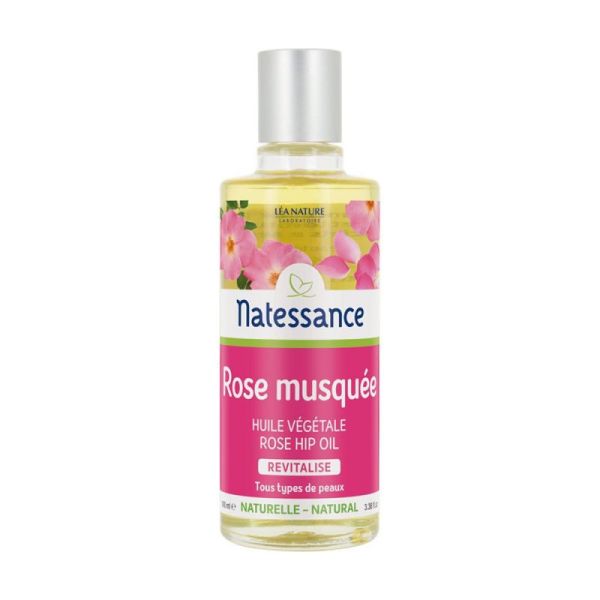 Natessance Huile de Rose Musquée Réparatrice Et Anti-Âge 100 ml