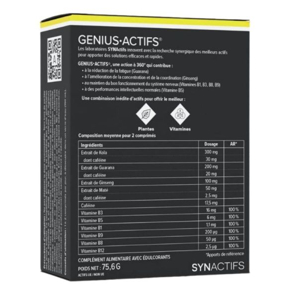 Aragan Genius Actifs - 28 comprimés effervescents - Mémoire et concentration