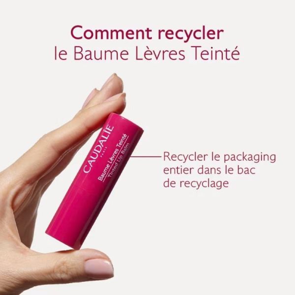 Caudalie Vinothérapist Baume à Lèvres Teinté 4,5g - Nourrit et sublime lèvres et joues