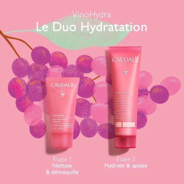 Caudalie Le Coffret Le Duo Hydratation 2 Soins – Hydratation et apaisement des peaux sensibles
