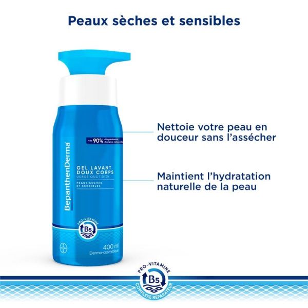 BepanthenDerma® Gel Lavant Doux Corps 400ml