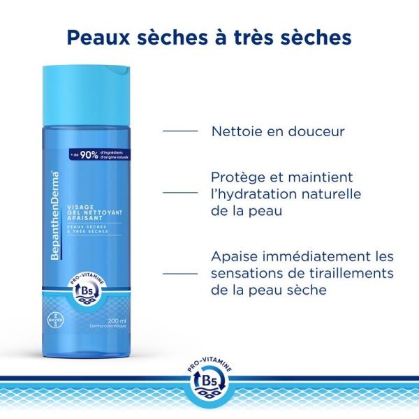 Bayer BepanthenDerma Gel Nettoyant Apaisant Visage - 200ml