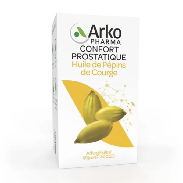 Arkopharma Arkogélules Huile Pépins de Courge Bio - 180 gélules - Confort prostatique