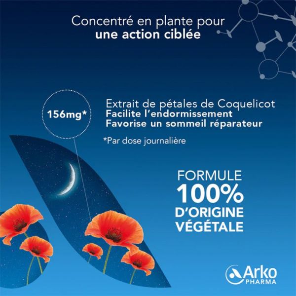Sommeil apaisé pétales de coquelicot 60 gummies