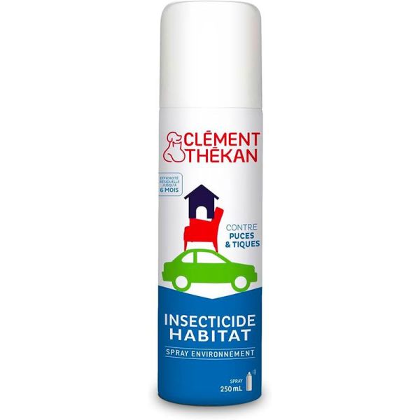 Clément Thékan Spray Insecticide Habitat - Élimine les Parasites Externes - 250ml