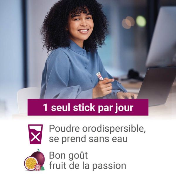 Mag2 Stick Complément Alimentaire 30 Sticks - Réduction de la fatigue et fonctionnement normal du système nerveux