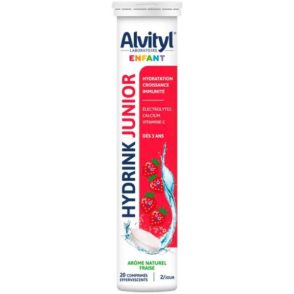 Alvityl Hydrink Junior - 20 Comprimés Effervescents - Hydratation, énergie et croissance