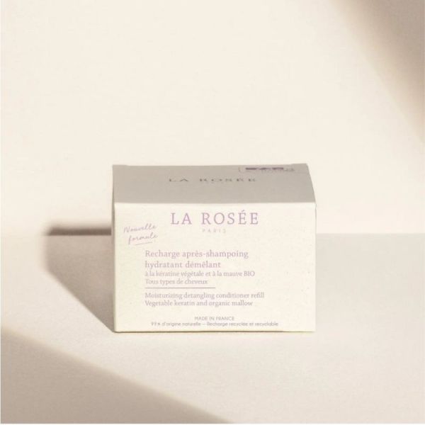 La Rosée Recharge Après-Shampoing Hydratant Démêlant 200ml - Kératine végétale et mauve bio