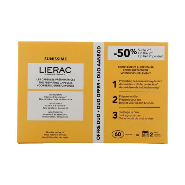 Lierac Sunissime - Préparateur Solaire - 2x30 Capsules