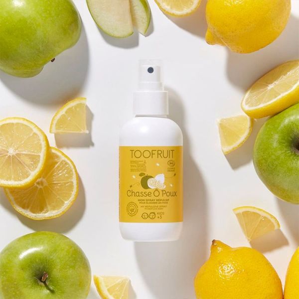 Toofruit Chasse Ô Poux – Mon Spray Répulsif - 125ml - Sans huiles essentielles - Dès 3 ans