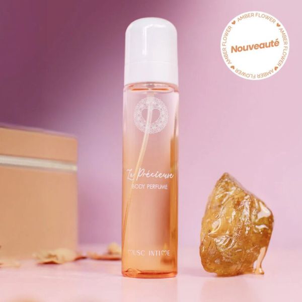 Musc Intime Parfum Corps Ambre Flower La Précieuse - 120ml - Sillage ambré, floral et musqué envoûtant