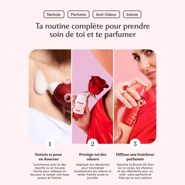 Musc Intime Brume All Over Corps & Cheveux à la Rose Mystik Flacon 100 ml – Voile sensuel et hydratation