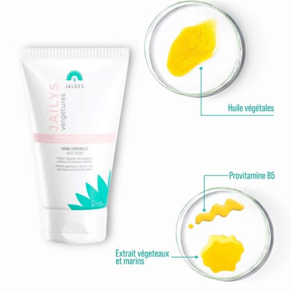 Jaïlys Vergetures Crème 125 ml - Prévention et correction des vergetures