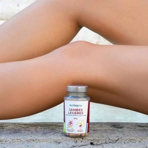 Nutri&Co Jambes Légères - 60 gélules - Circulation veineuse et confort des jambes