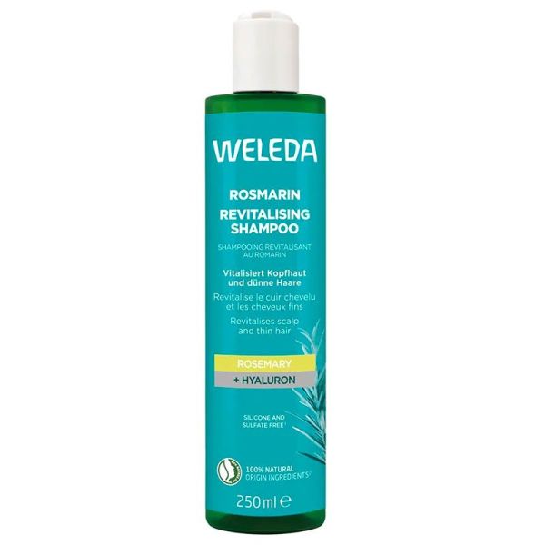 Weleda Romarin Shampoing Revitalisant - Nettoie et Apporte du Volume - 250ml