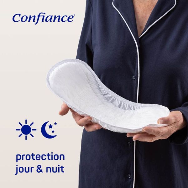 Confiance Lady Pads 6 Gouttes Nuit – 14 pièces – Protection absorbante féminine pour la nuit