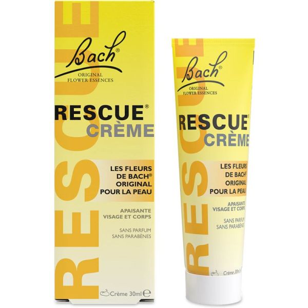 Fleurs de Bach Rescue Cream pour la Peau 30ml – Hydratation et confort