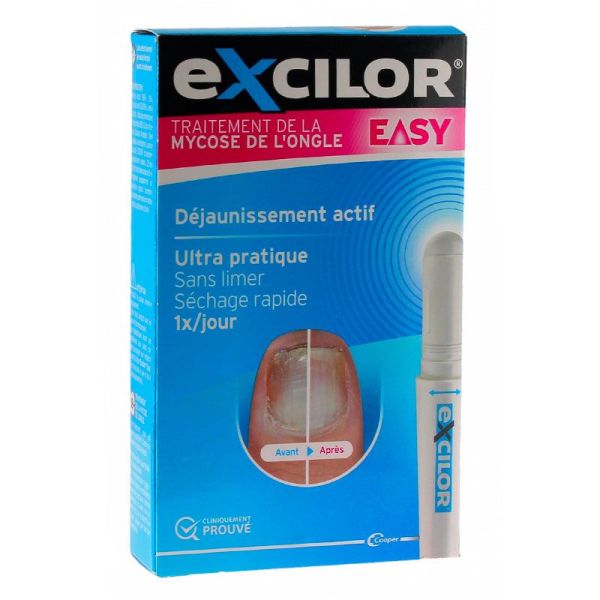 Cooper Excilor Easy Stylo de Traitement de la Mycose de l'Ongle - Simple & Rapide - stylet de 4ml