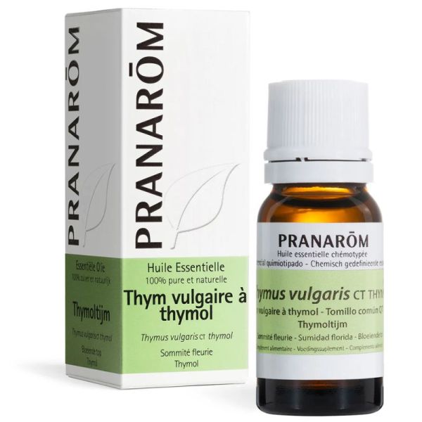 Pranarôm Huile Essentielle Thym Vulgaire à Thymol Bio 5ml – Purifiant et vitalité